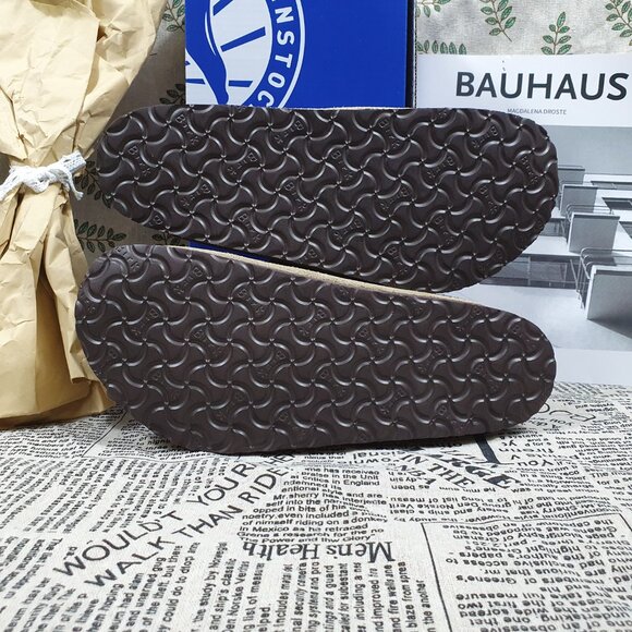 New Boston Ladies Taupe Suede Clogs Slipper - Picture 6 of 7